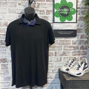 Daniel Hechter Black Polo Shirt medium